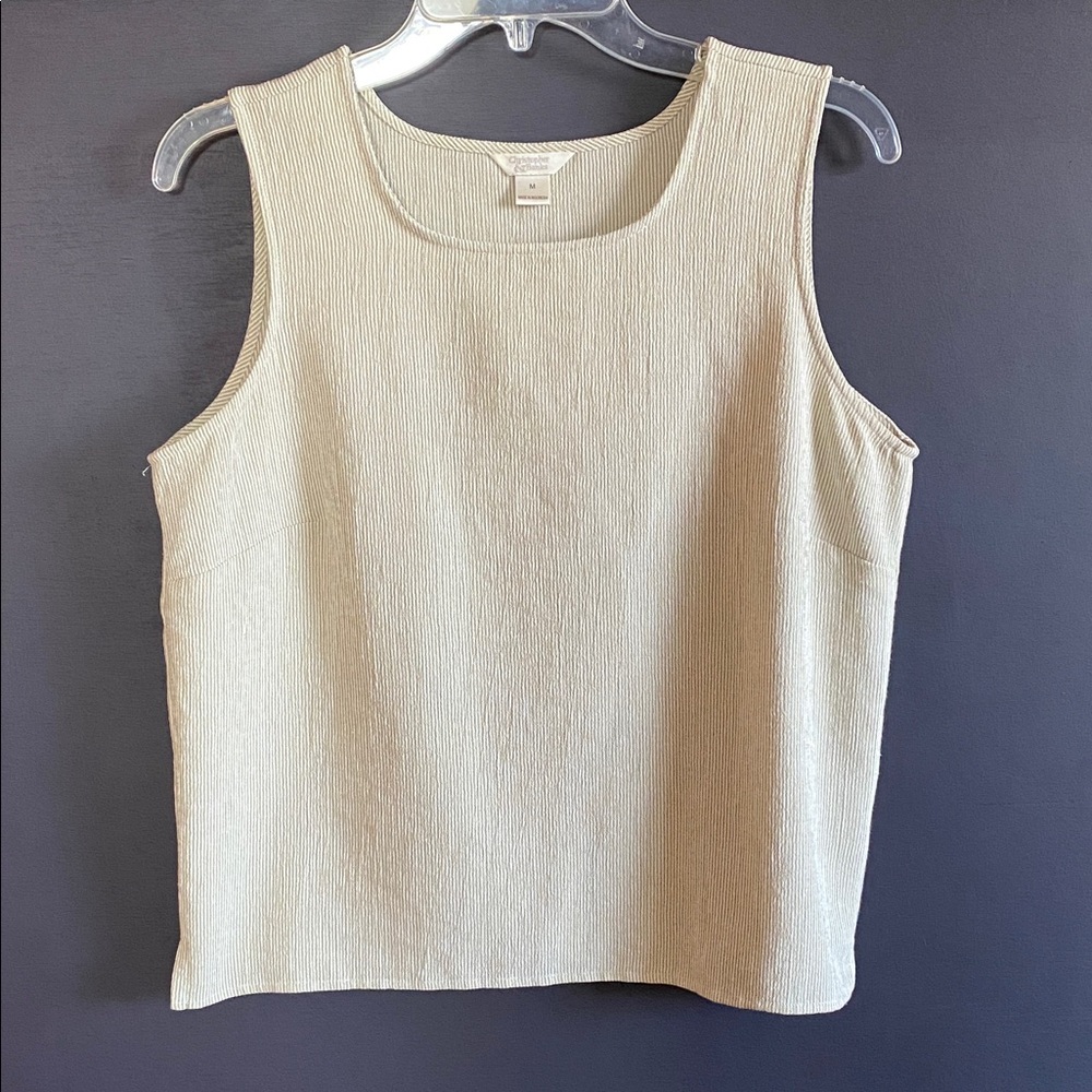 Christopher & Banks Cream Tank Top